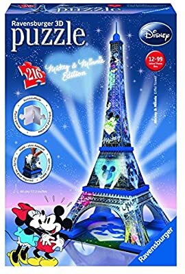 216 Piece 3D Mickey & Minnie Eiffel Tower