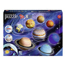 522 Piece Solar System 8 Planets 3D Jigsaw Puzzle