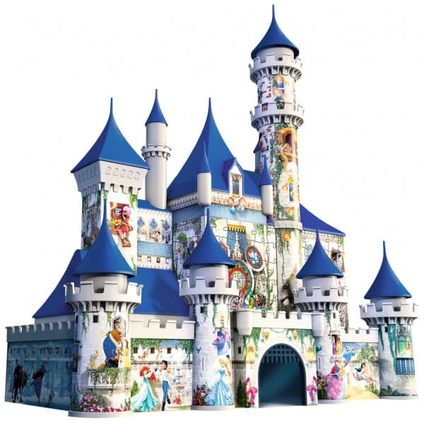 216 Piece 3D Disney Characters Castle Jigsaw Puzzle
