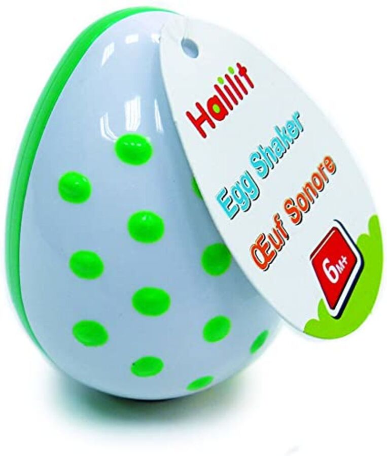 Green Poker Dot Egg Shaker