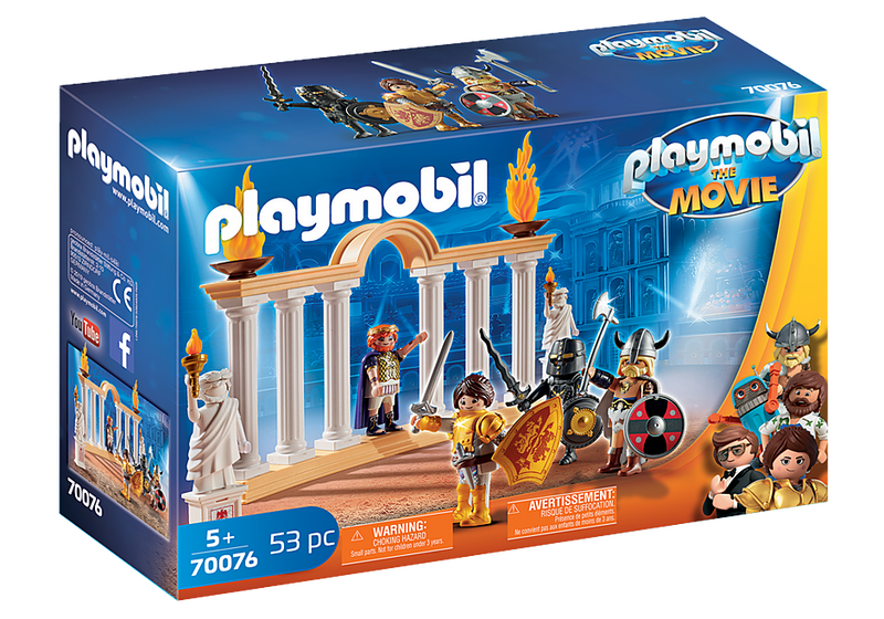 Emperor Maximus with Marla in the Colosseum - Playmobil Movie