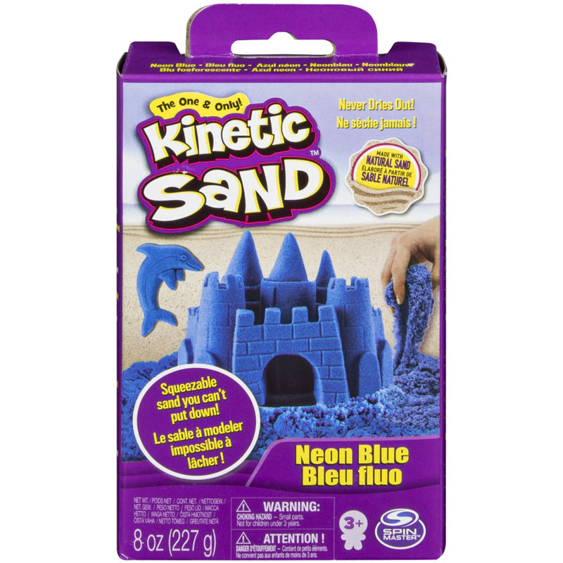 230g Neon Blue Kinetic Sand Refill Pack