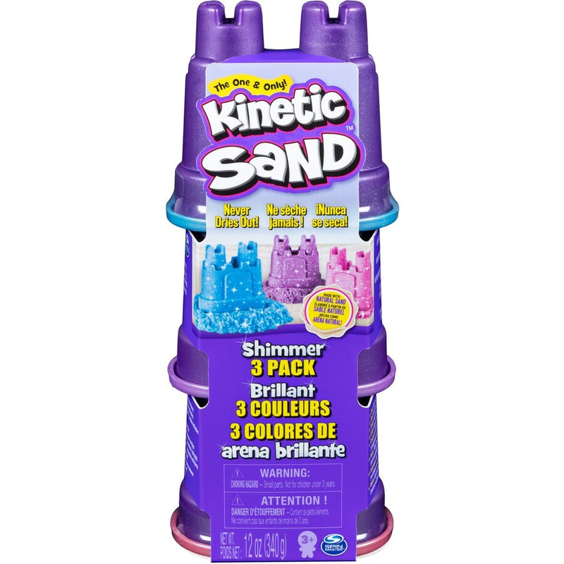 3 Pack Shimmer Kinetic Sand 340g