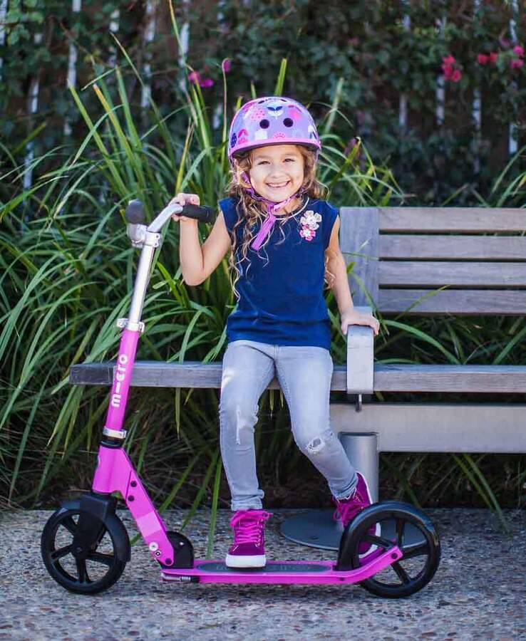 Pink Foldable Kids Cruiser Scooter
