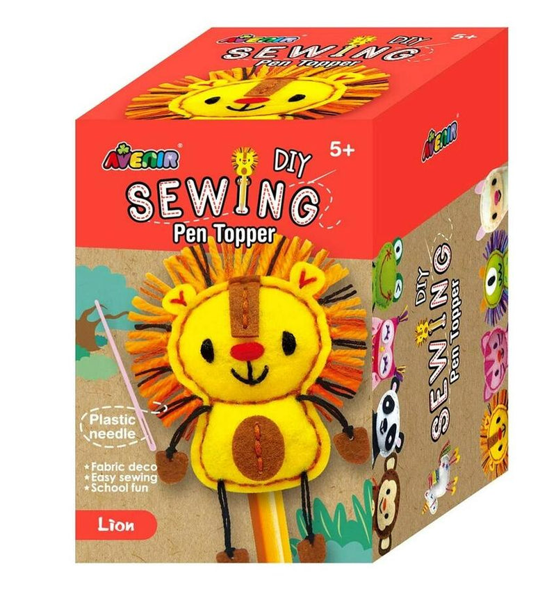 Lion Pen Topper DIY Sewing Kit