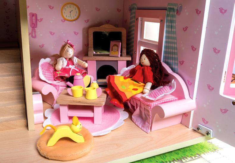 Daisy Lane Dolls House Sitting Room Furniture by Le Toy Van