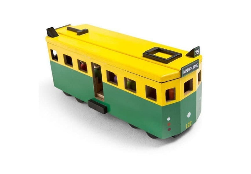 Value Bundle (save $32) Iconic Wooden Melbourne Tram + Small Parts Play Set