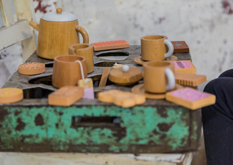 16 Piece Wooden Tea Set - TY18