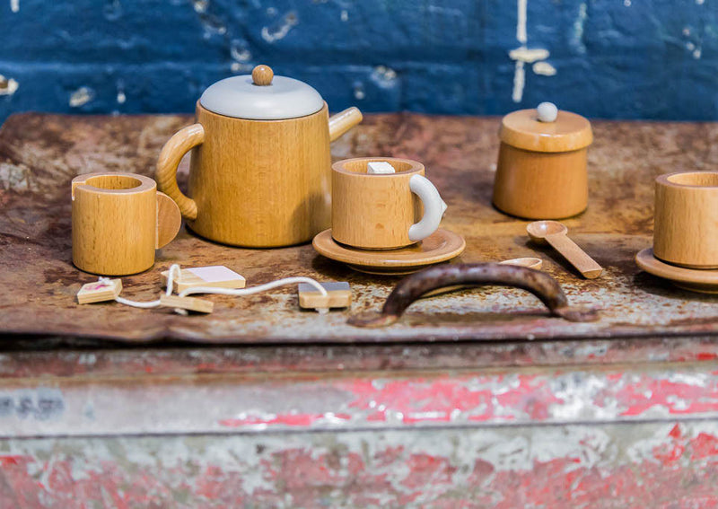16 Piece Wooden Tea Set - TY18