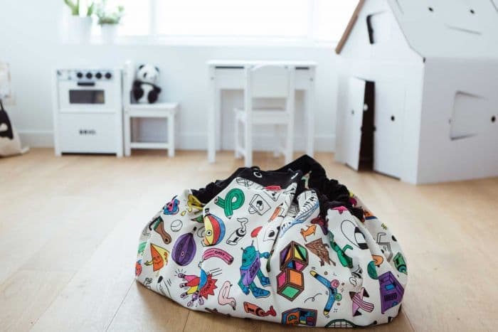 OMY Colour Your Bag 1.4 Metre 3-in-1 Play Mat & Toy Storage Bag