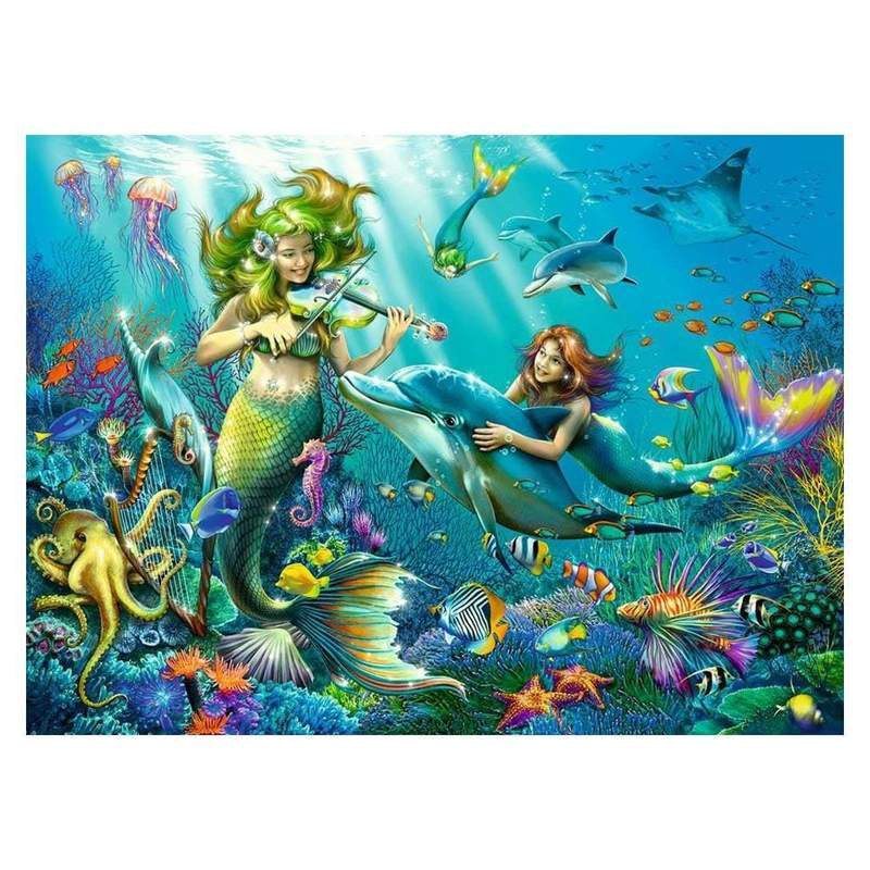 100 Piece Glitter Underwater Beauties Puzzle - 12872-3