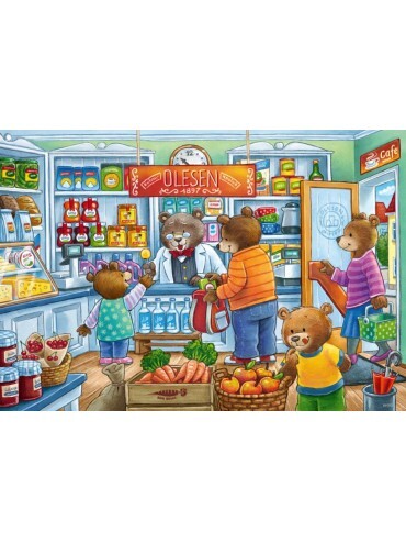2x 12 Piece Let's go Shopping Puzzles - 05076-5