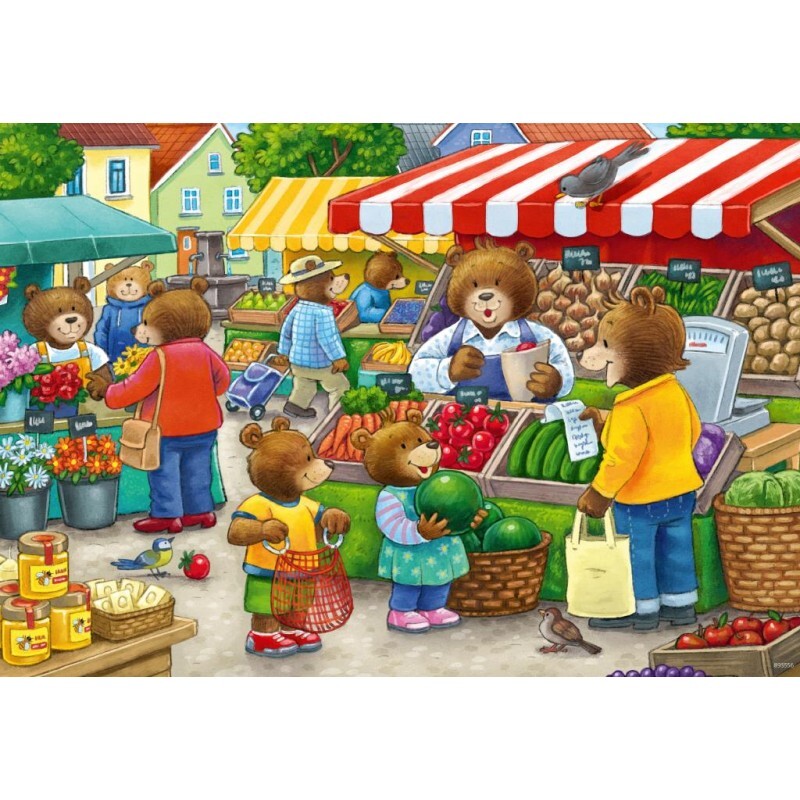 2x 12 Piece Let's go Shopping Puzzles - 05076-5