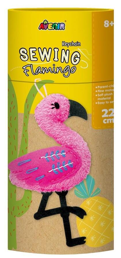 Sewing Key Chain Flamingo