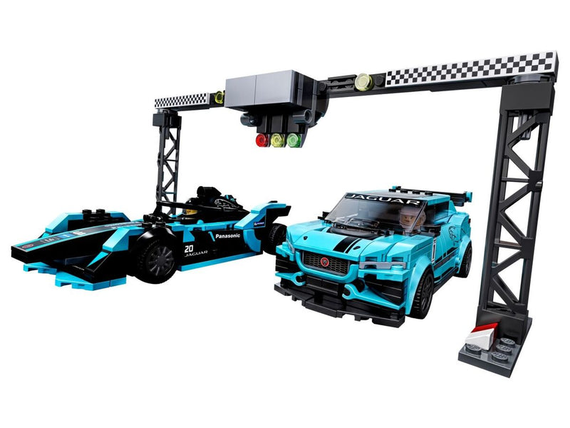 LEGO Speed Champions Formula E Panasonic Jaguar Racing GEN2 car & Jaguar I-PACE eTROPHY - 76898