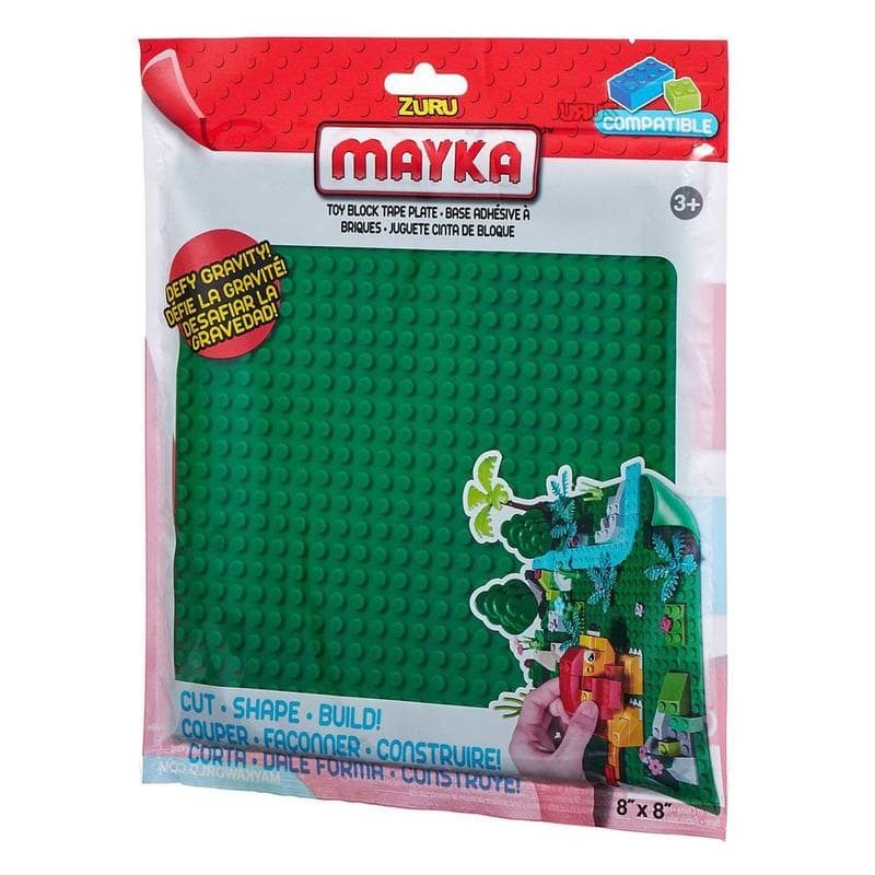 MAYKA Green 18cm Flexible & Adhesive Square Base Plate