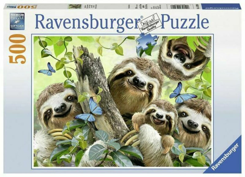 500 Piece Sloth Selfie Jigsaw Puzzle