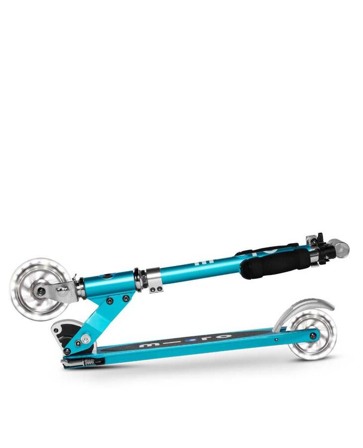 Ocean Blue Sprite LED Light Up Wheels Micro Scooter