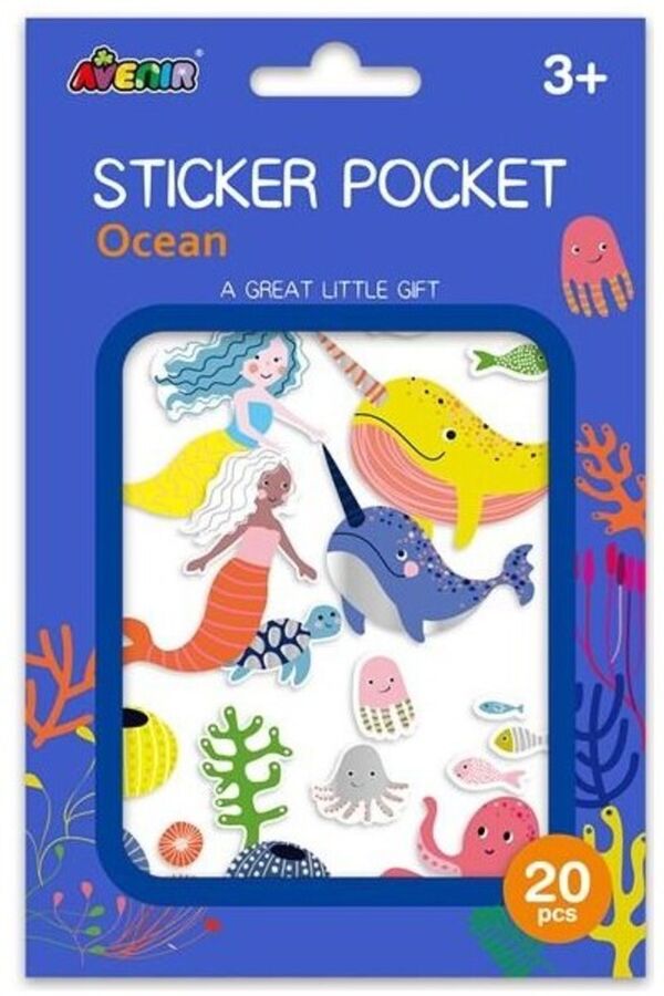 20 Piece Ocean Sticker Pocket