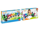 63 Piece Rainbow Counting Train Building Block Kit