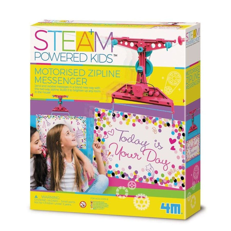 STEAM Powered Kids Motorised Zipline Messenger