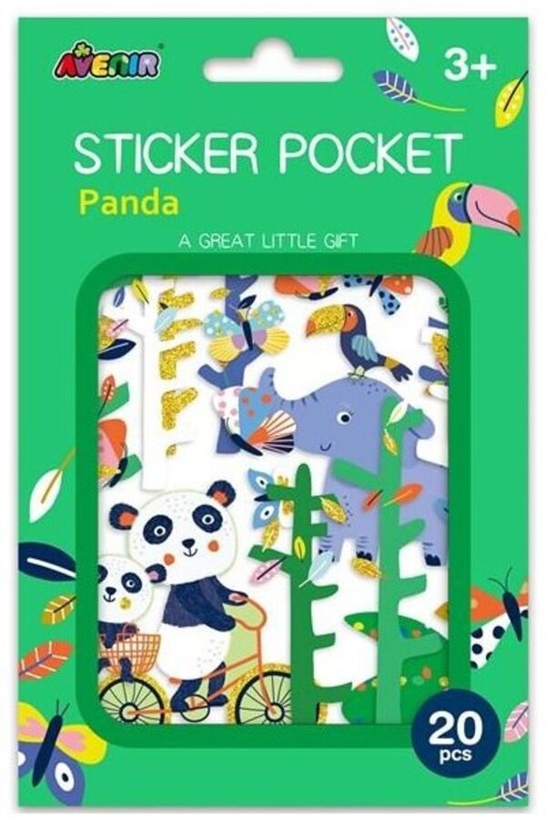 20 Piece Panda Sticker Pocket