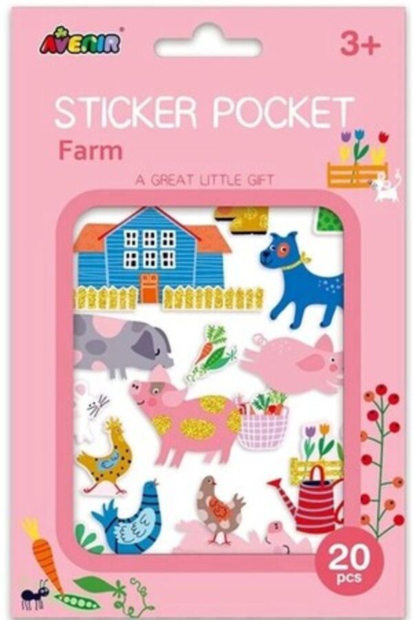 20 Piece Farm Sticker Pocket