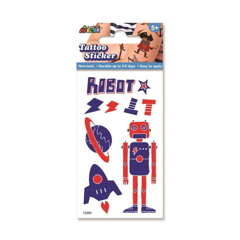 Robot Designs Non-toxic Mini Tattoo