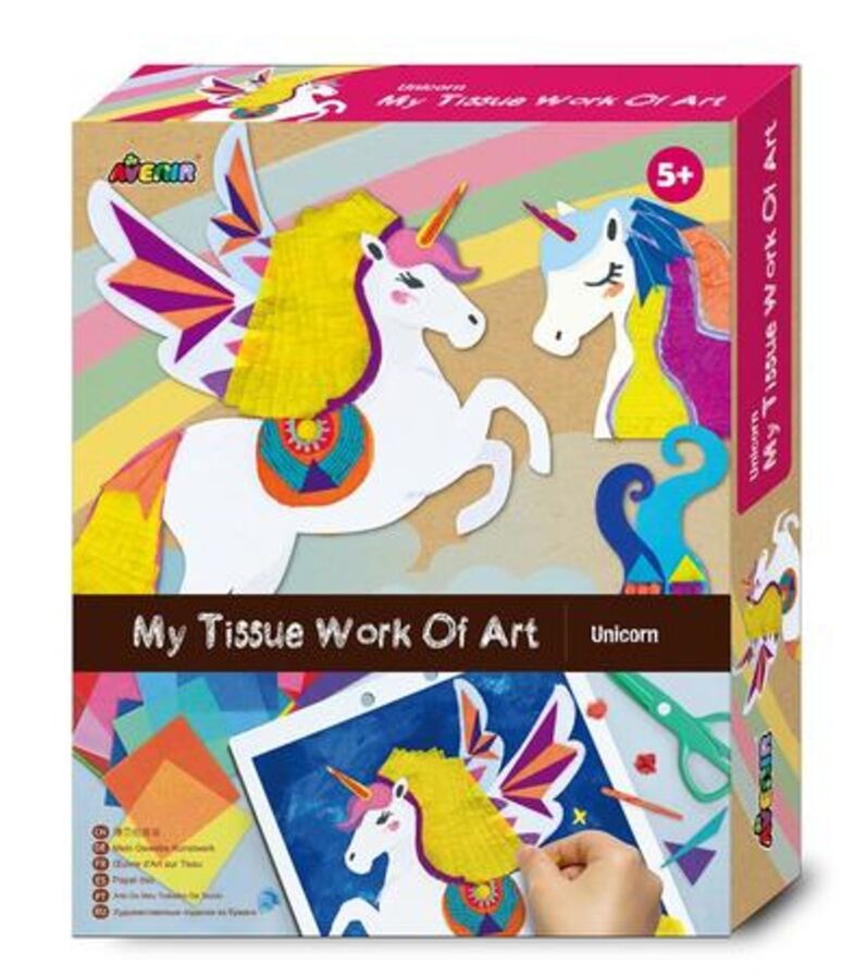 Unicorn Tissue Paper Art Kit