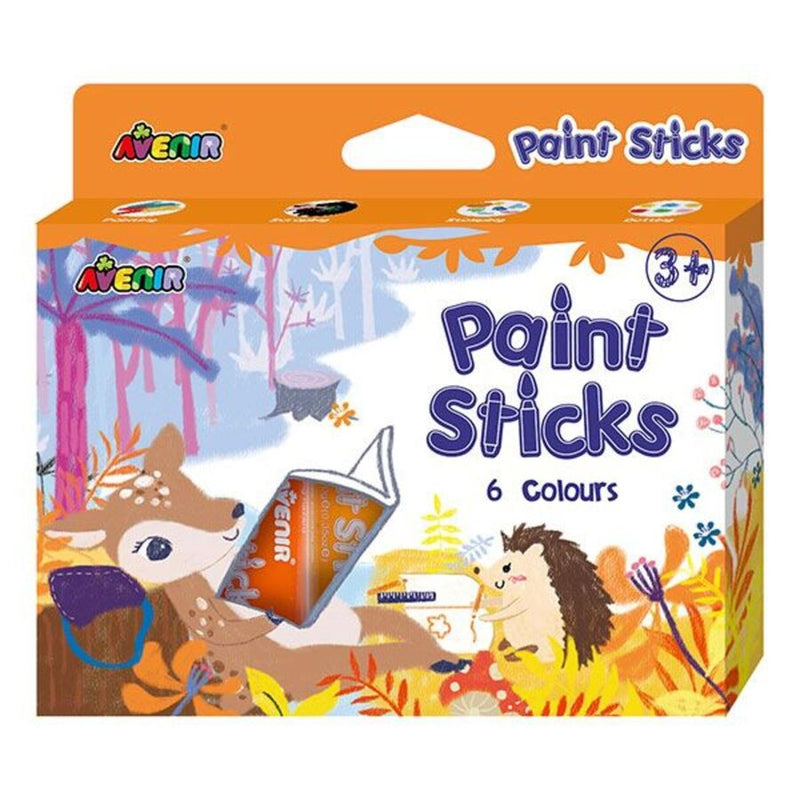 6 Pack Classic Colour Paint Sticks