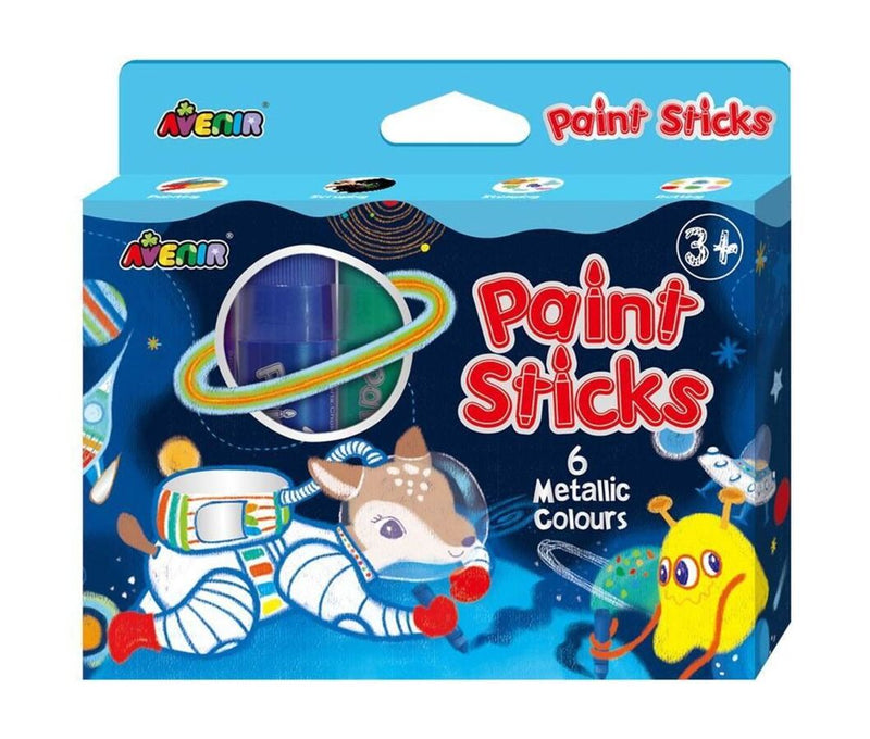 6 Pack Metallic Colour Paint Sticks
