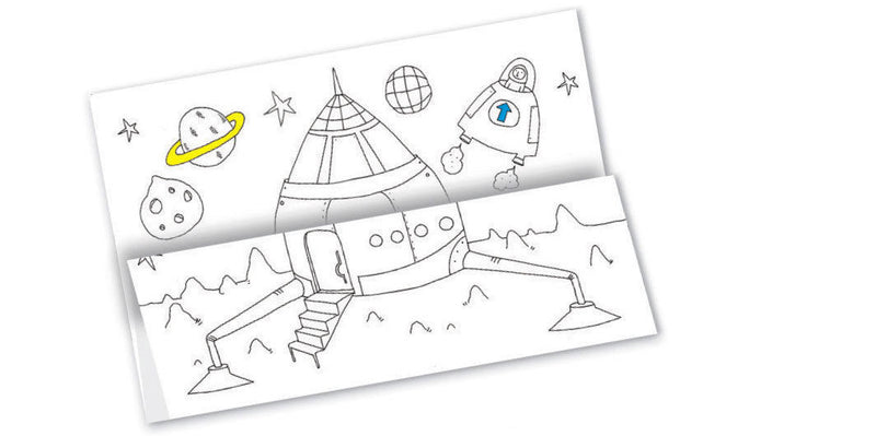 Wacky Hide & Seek Colouring Pages by Djeco