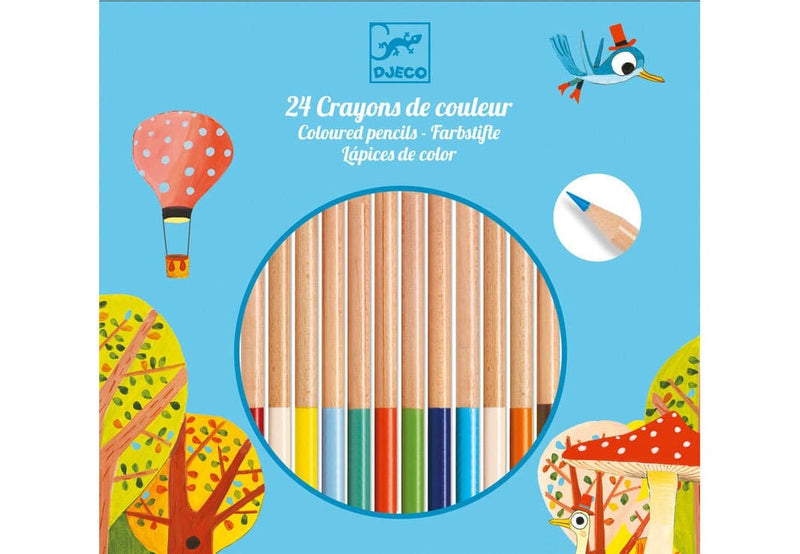 24 Colouring Pencils by Djeco