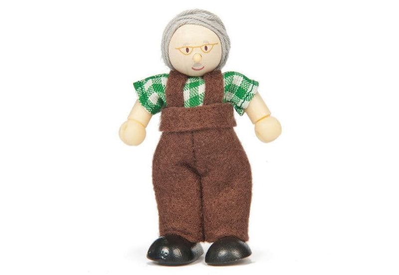 Grandfather Wooden Mini Doll by Le Toy Tan
