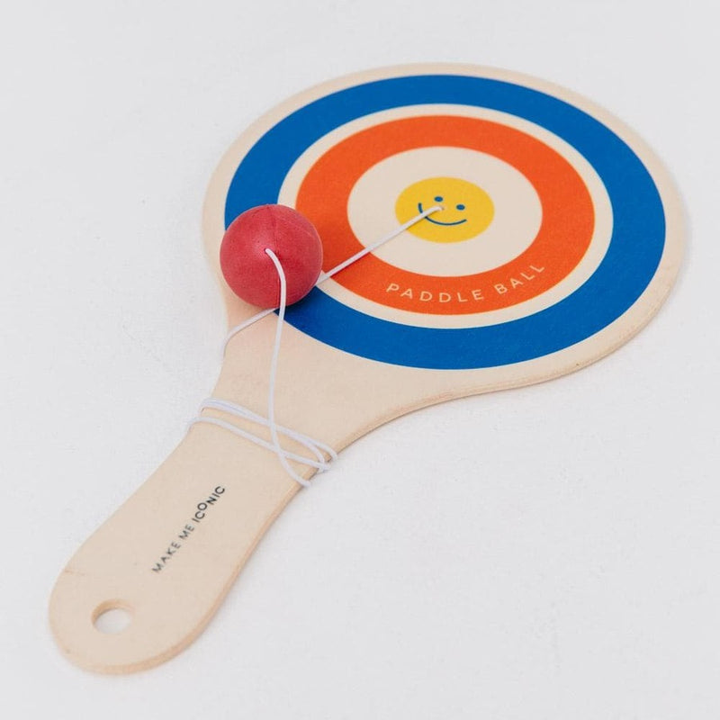 Iconic Wooden Paddle Ball