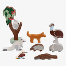 9 Piece Iconic Wooden Aussie Animals Set