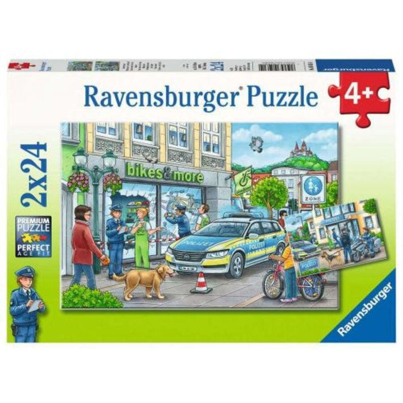 2 x 24 Piece Police at Work Jigsaw Puzzles