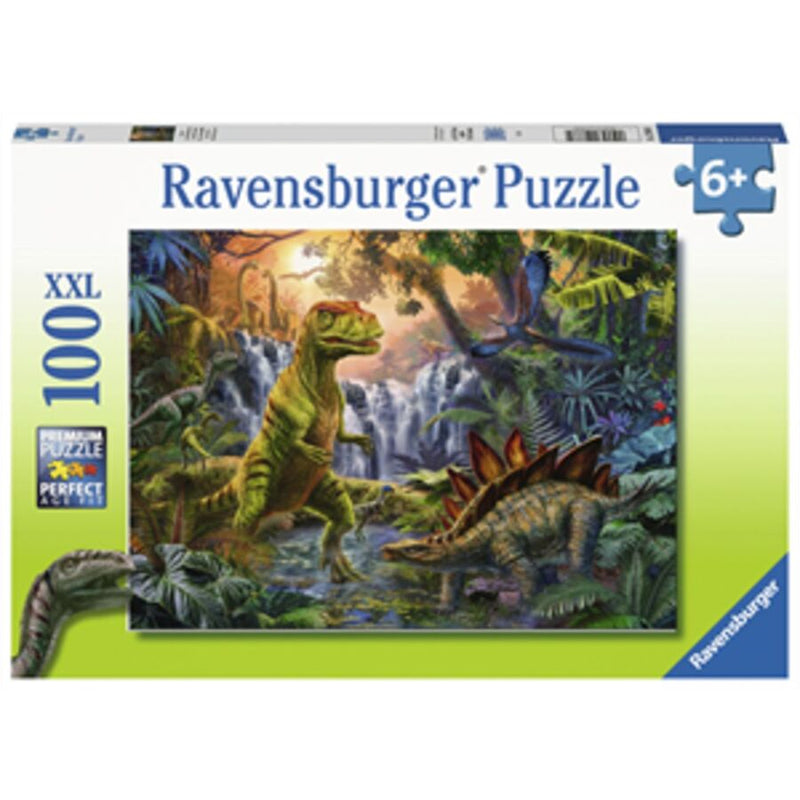 100 Piece Dinosaur Oasis Jigsaw Puzzle