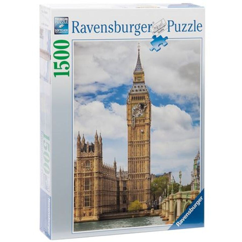 1500 Piece Funny Cat on Big Ben Jigsaw Puzzle