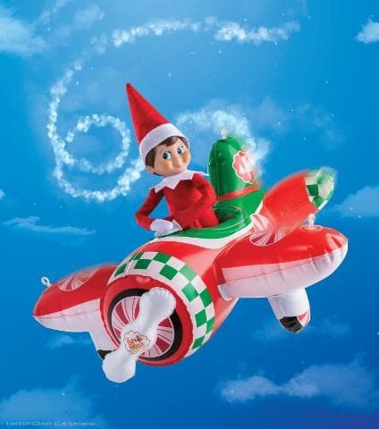 Elf on the shelf Elves at Play Peppermint Plane Ride