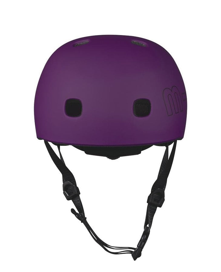 Matt Purple Matt Medium Micro Helmet with LED light