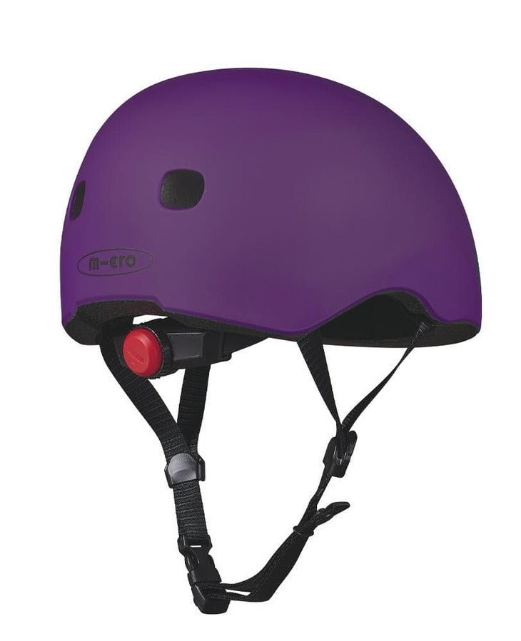 Matt Purple Matt Medium Micro Helmet with LED light