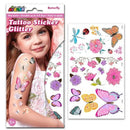 Glitter Butterfly Designs Mini Tattoo Stickers