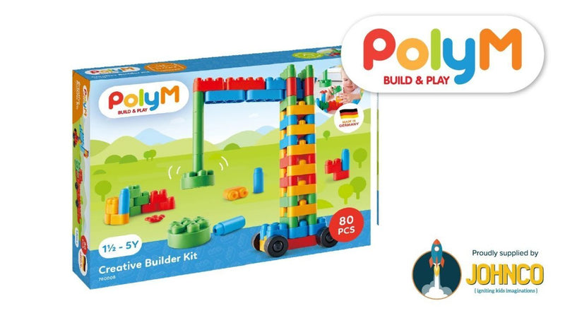 80 Piece Flexible Creative Builder Junior Block Set