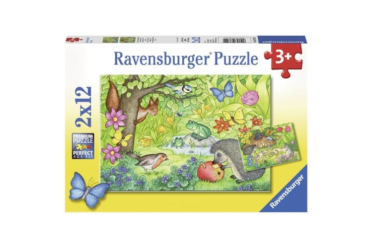 2 x 12 Piece Animals in Our Garden Puzzle by Ravensburger