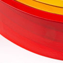 7 Rainbow Small Wooden Stacking Half Rings