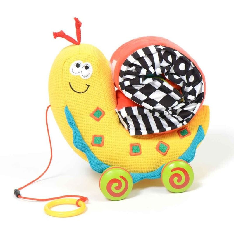 Sammy the Pull Along Snail Large Interactive Soft Toy