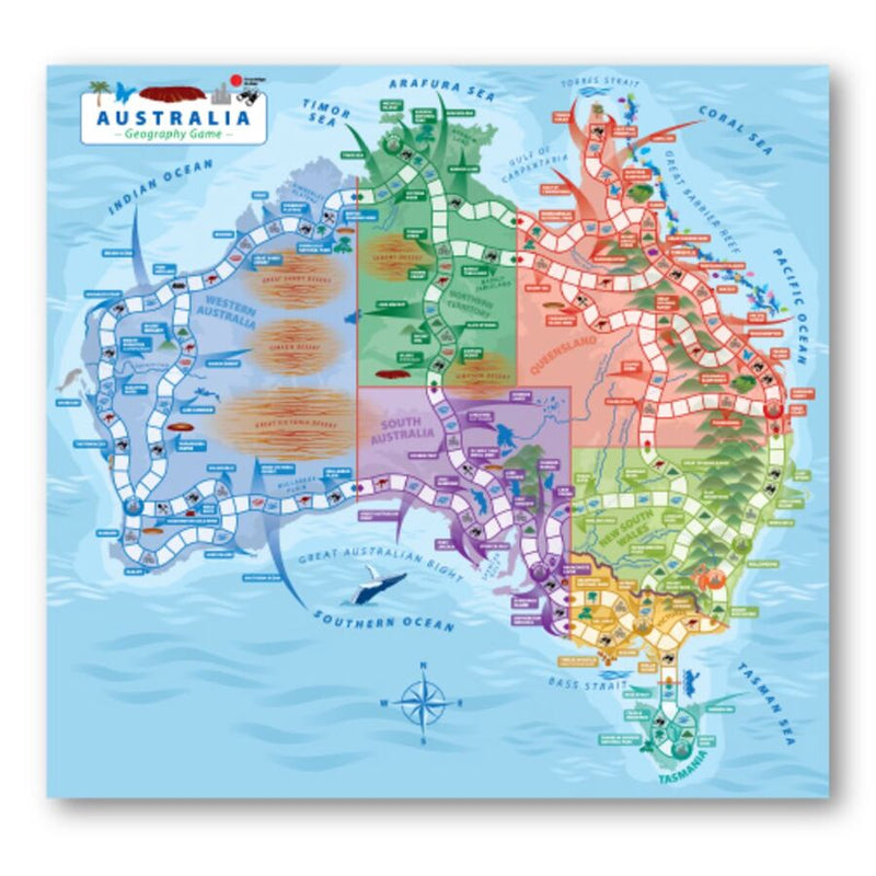 Australian Geography Game - Designed in Melbourne