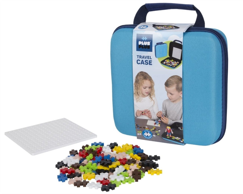 Front Case Contents Out - Plus Plus 100 Piece Travel Set with Zip-Up Carry Case - 7012