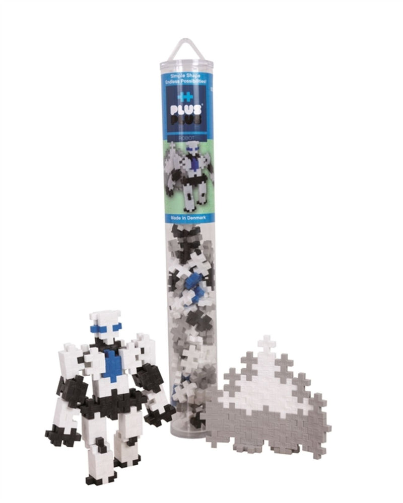 Front Tube Example Robot - Plus Plus 100 Piece Basic Robot Build Set - 4105